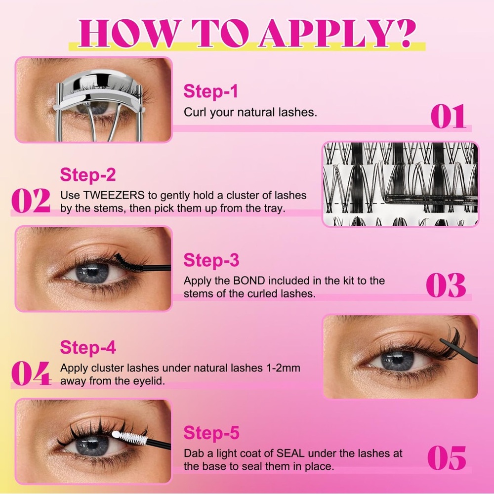 Manga Lash Clusters Kit DIY - Picture 7 of 14